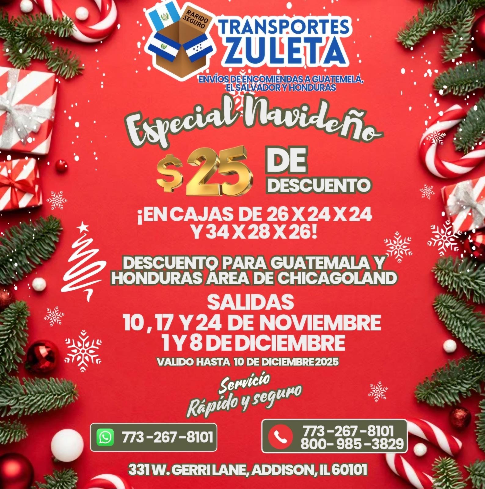 Especial Navideño - $25 de descuento